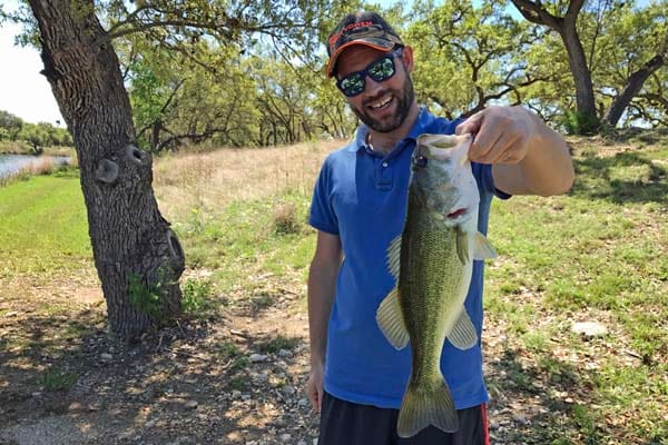 Largemouth on the line
