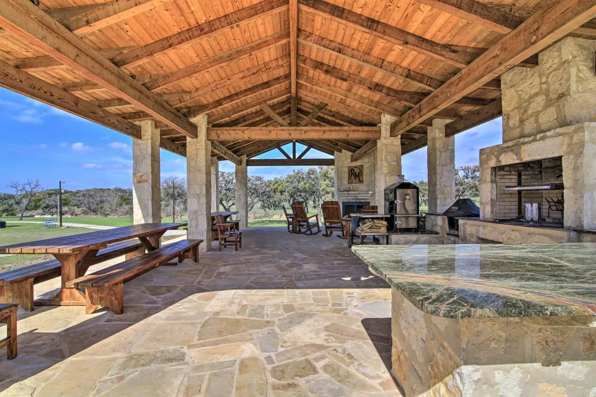 Three Grills & Smokers · Poolside Pavilion
